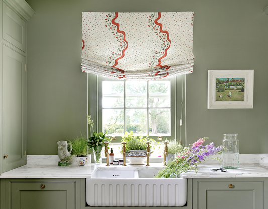 European relaxed roman shades