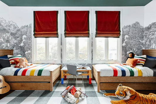 Nursery and Kids' Room Window Roman Shades: Tips & Ideas to Blend Style with Child Safety