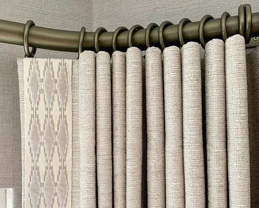 Flat panel top curtains