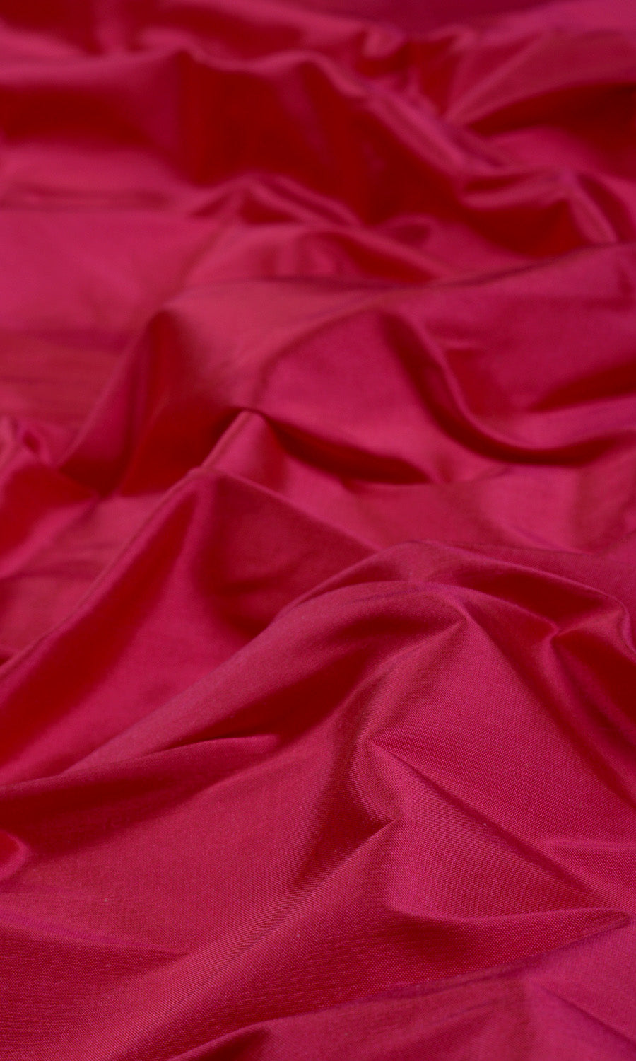 Shantung Silk Pinch Pleat, Rod Pocket, Eyelet Curtains (Ruby Pink)