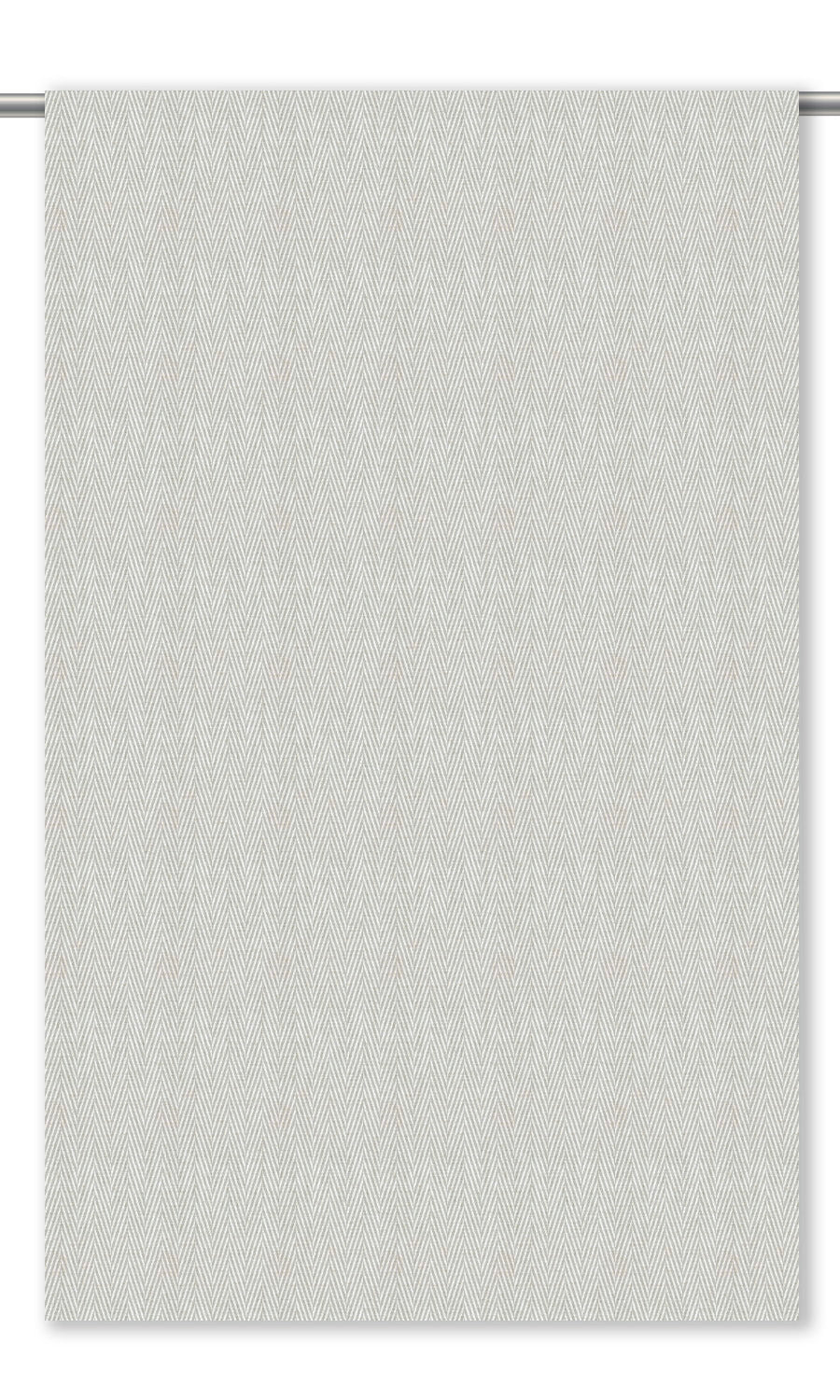 Chevron Print Window Curtains for Living, Bedroom, Kitchen, Bathroom (Light Gray)