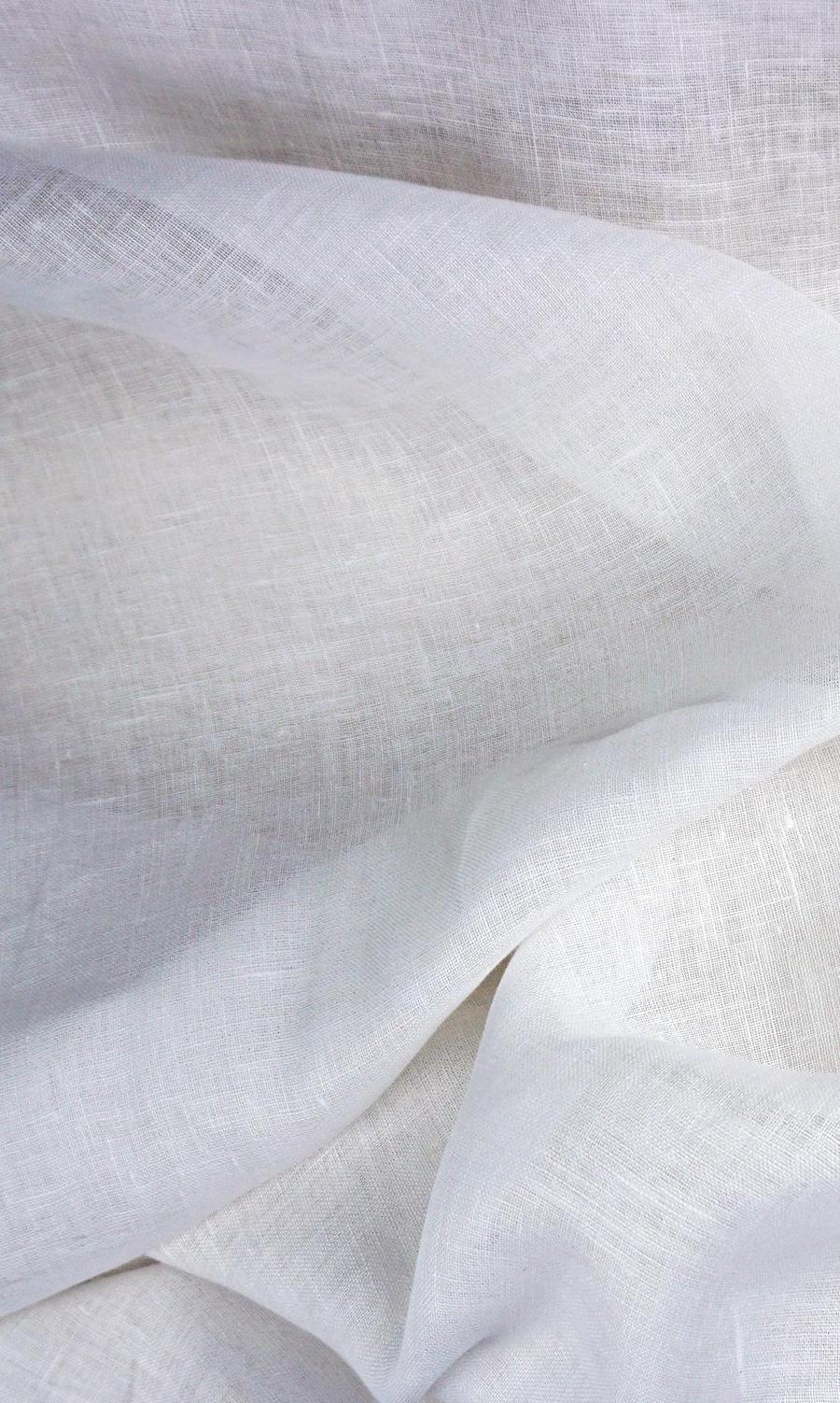 Semi Sheer Drapes for Living, Bedroom, Kitchen, Bathroom (White/ Ivory)