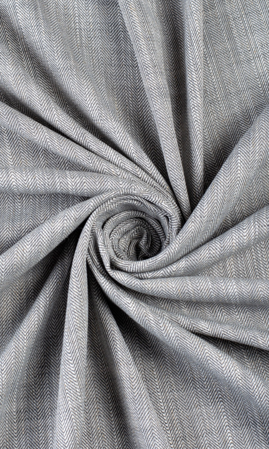 Textured Semi-Sheer Custom Curtains (Gray)