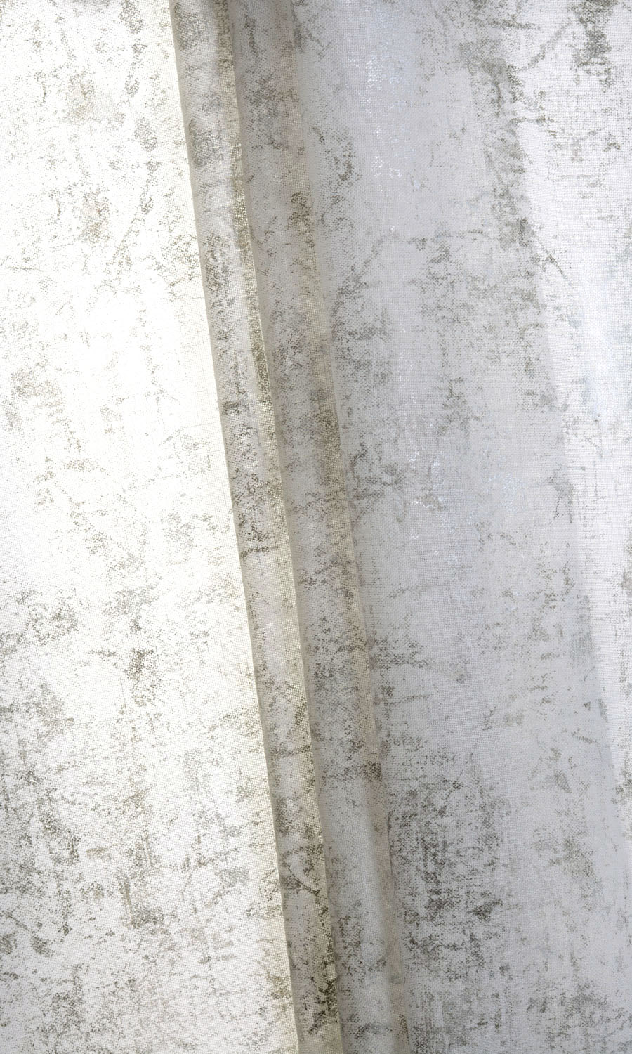 Sheer Custom Curtains (White/ Metallic Silver/ Grey)