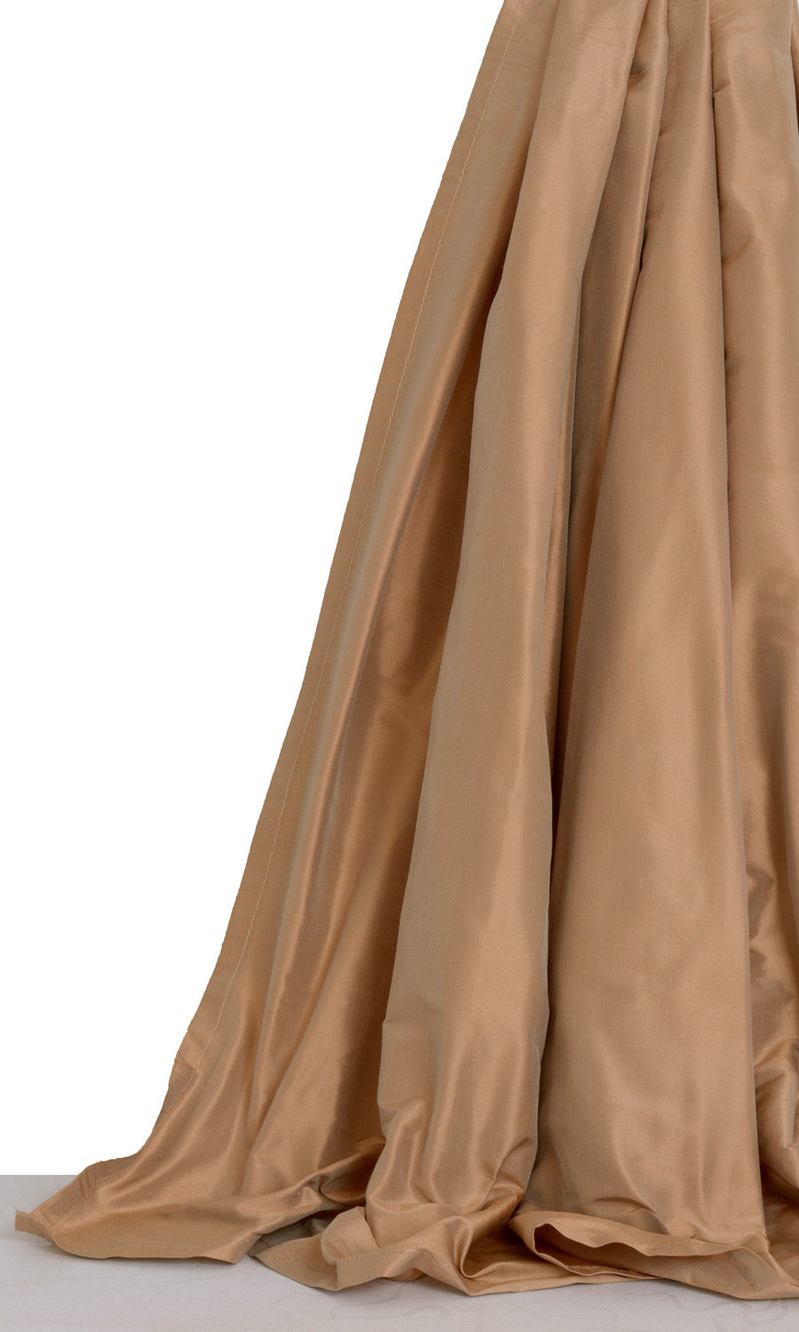 Shantung Silk Window Curtains for Living, Bedroom, Kitchen, Bathroom (Peach/ Salmon)
