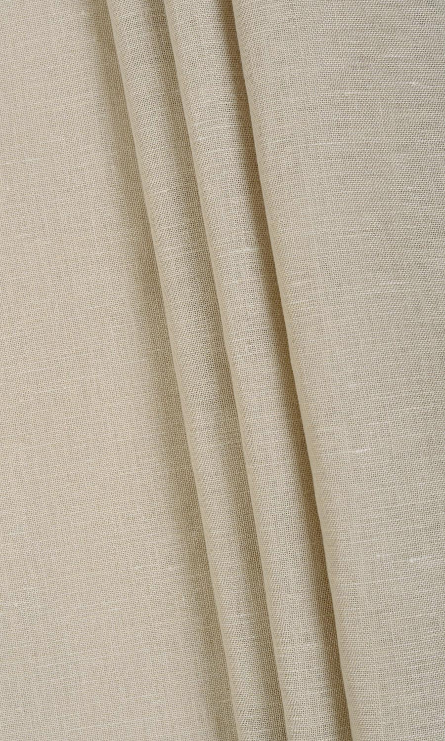 Linen Blend Sheer Custom Curtains (Beige)