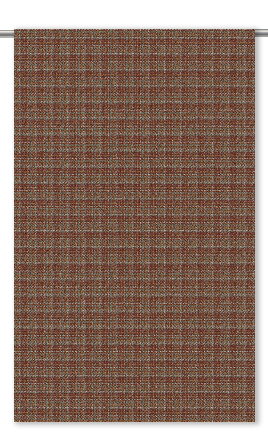 Textured Velvet Roman Shades (Chestnut Brown/ Taupe) for Living, Bedroom, Kitchen, Bathroom