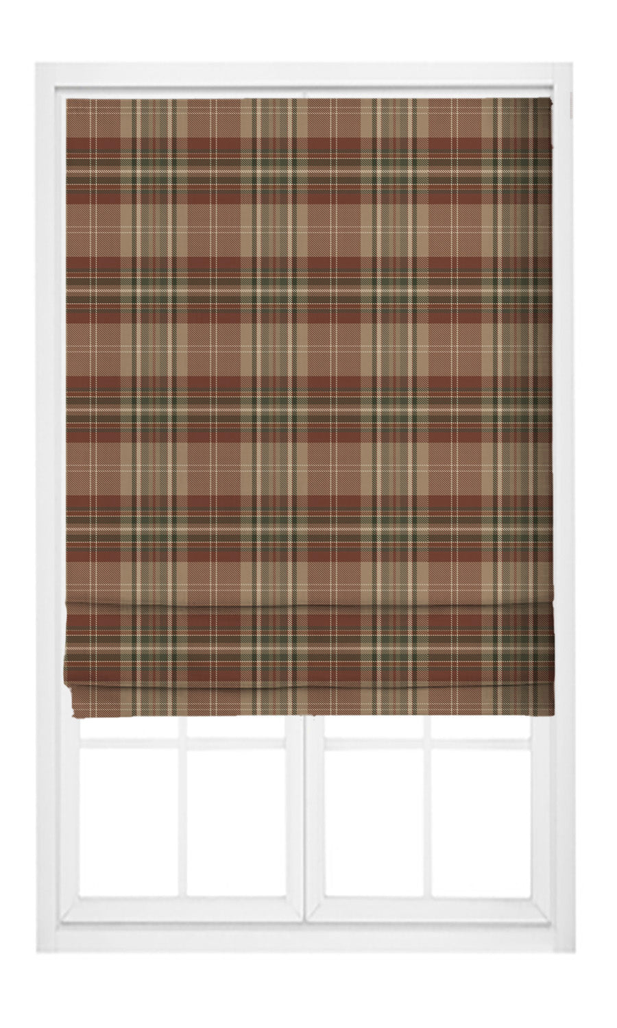Tweed Plaid Velvet Pinch Pleat, Rod Pocket, Eyelet Curtains (Black/ Tan/ Brick Red)
