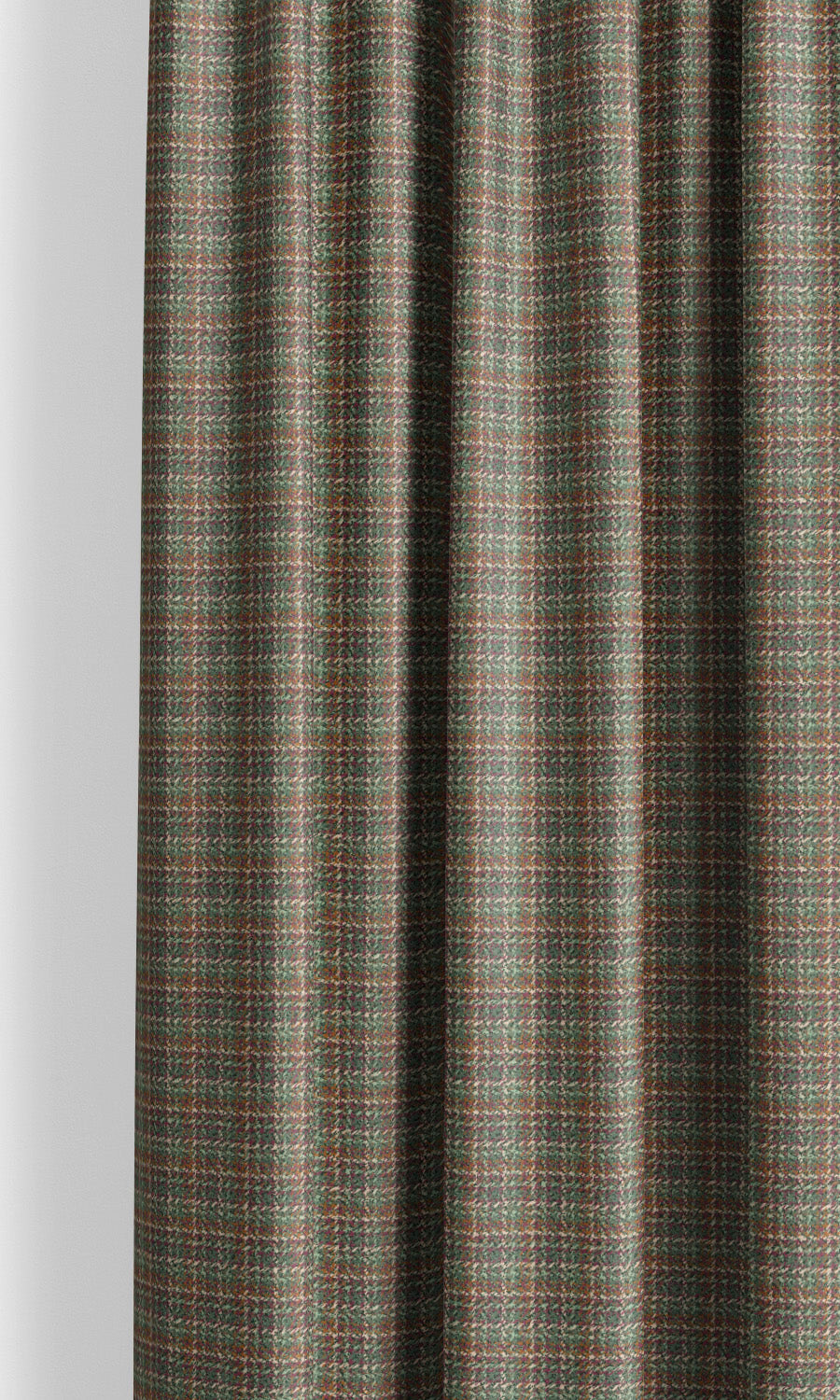 Textured Velvet Curtain Panels (Forest Green/ Rust Brown/ Charcoal Gray)