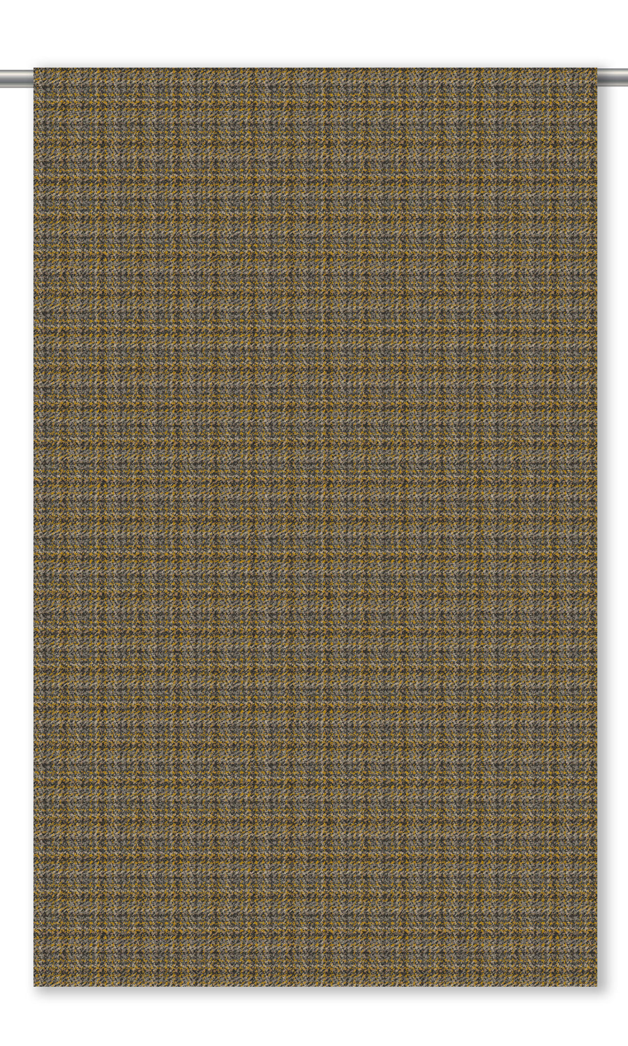 Textured Velvet Drapes for Living, Bedroom, Kitchen, Bathroom (Mustard Yellow/ Charcoal Gray)