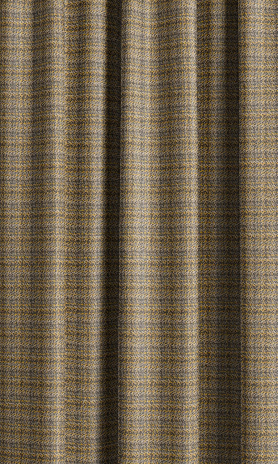 Textured Velvet Drapes (Mustard Yellow/ Charcoal Gray) Extra Long Short Wide