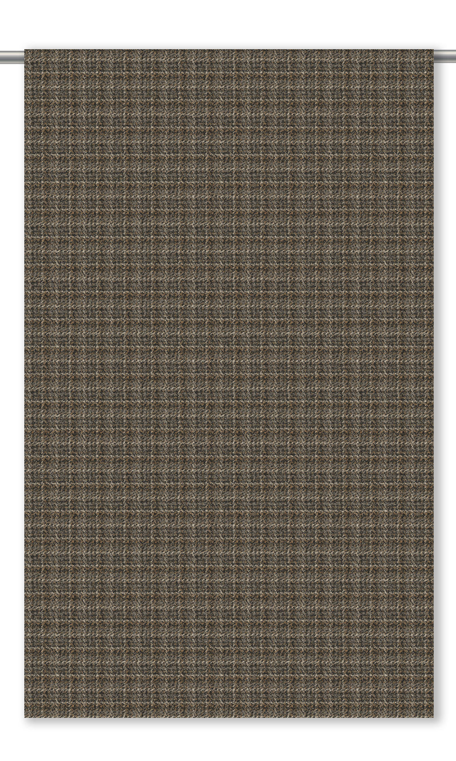 Textured Velvet Drapes for Living, Bedroom, Kitchen, Bathroom (Olive Brown/ Moss Gray)