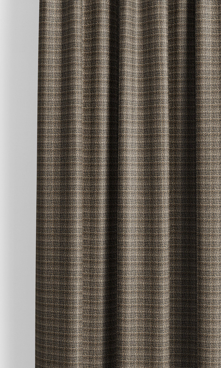 Textured Velvet Drapes (Olive Brown/ Moss Gray)