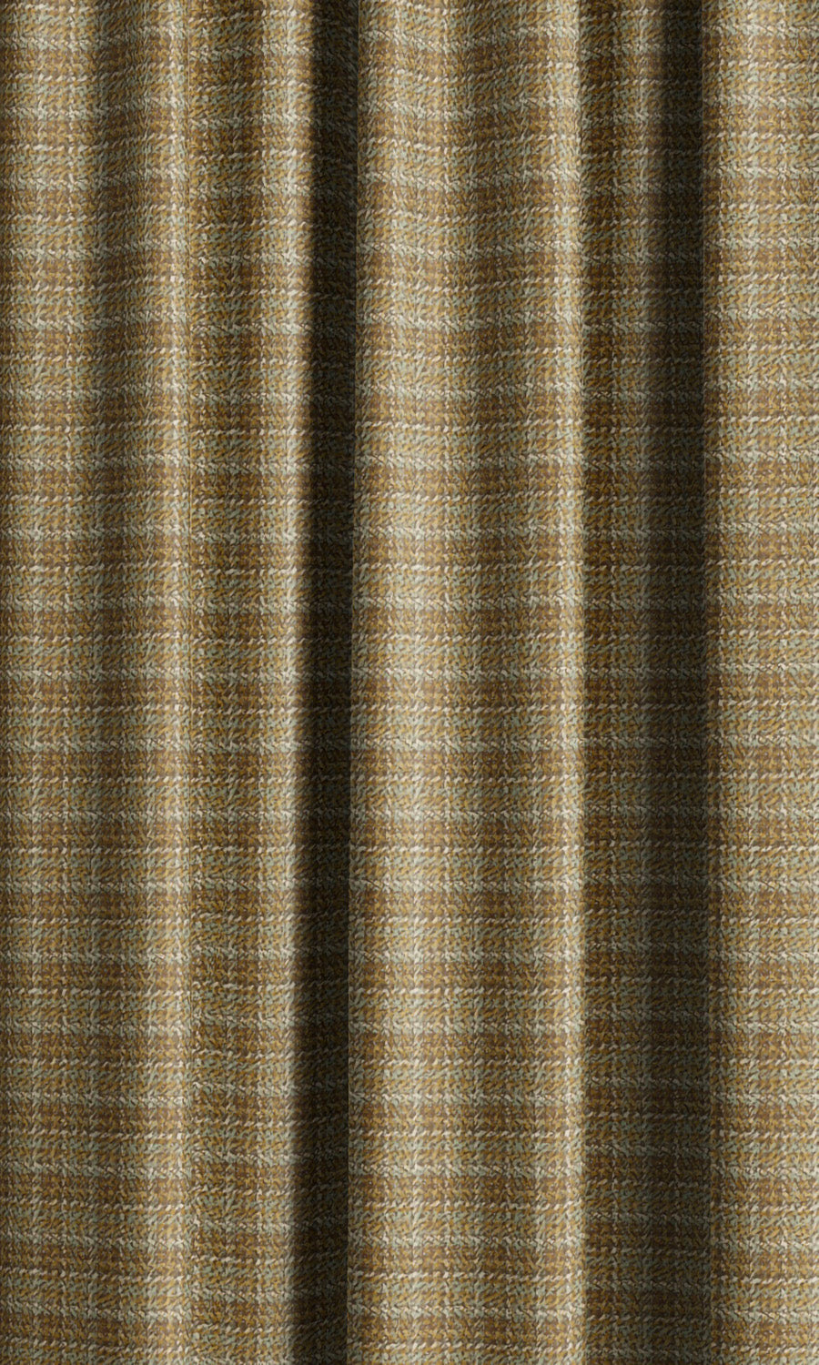 Textured Velvet Curtain Panels (Tortilla Brown/ Moss Green) Extra Long Short Wide