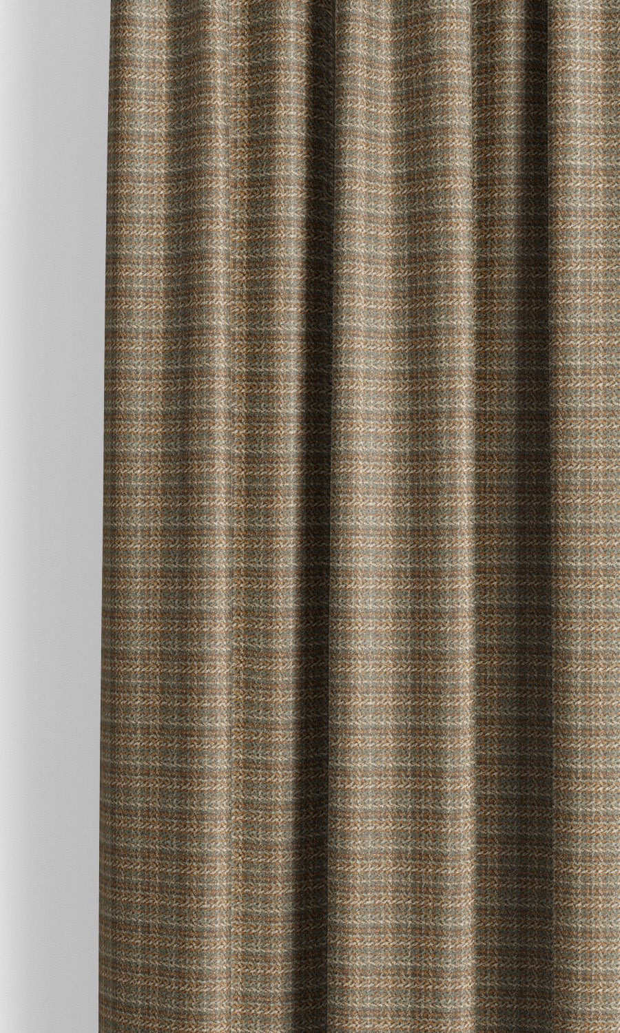 Textured Velvet Window Curtains (Khakhi/ Cocoa Brown/ Olive Green)