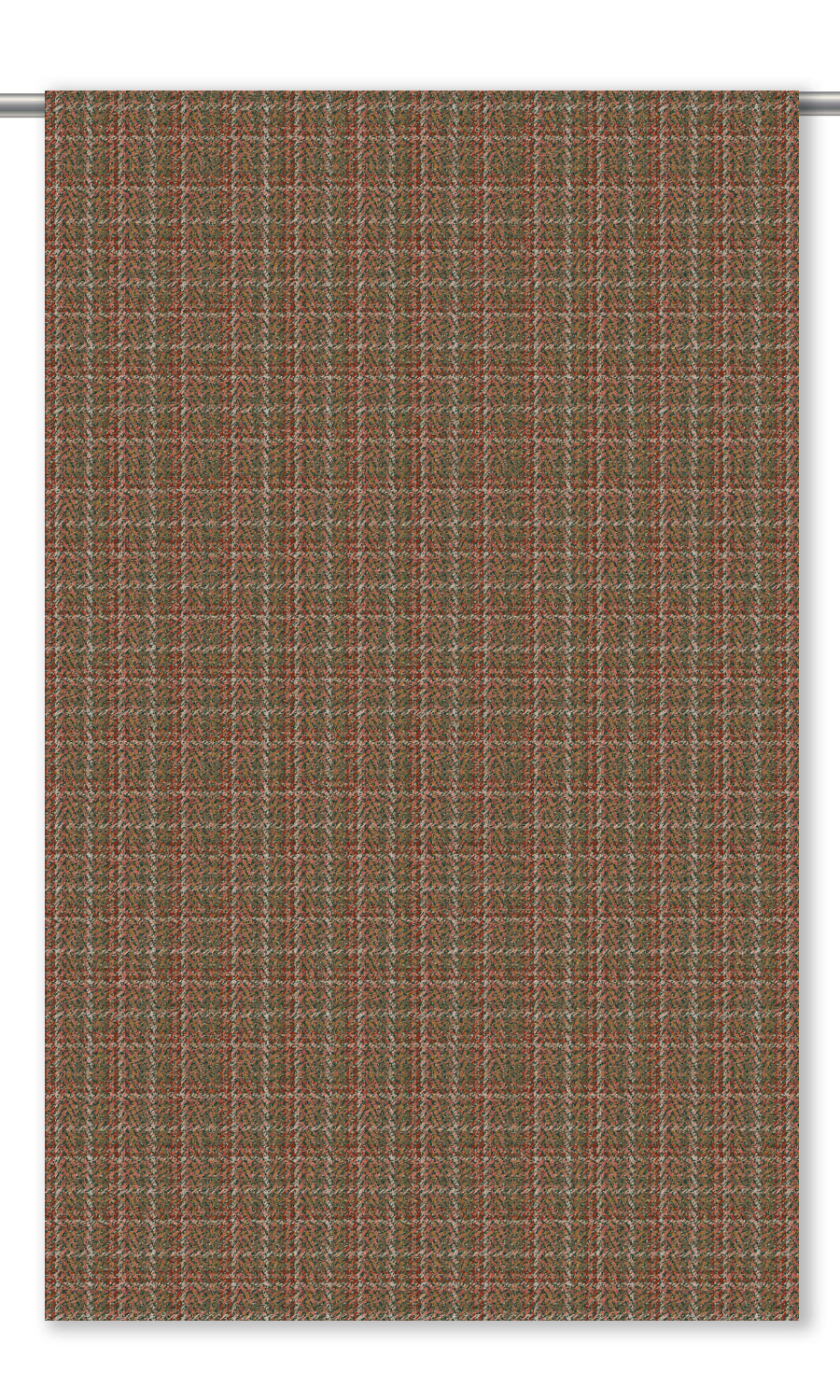 Textured Velvet Drapery for Living, Bedroom, Kitchen, Bathroom (Mossy Brown/ Dusky Rose/ Beige)