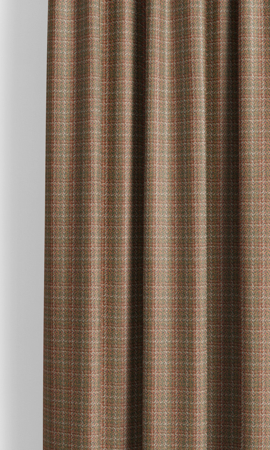 Textured Velvet Drapery (Mossy Brown/ Dusky Rose/ Beige)