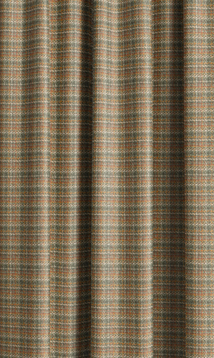 Textured Velvet Curtain Panels (Olive Green/ Pale Red) Extra Long Short Wide