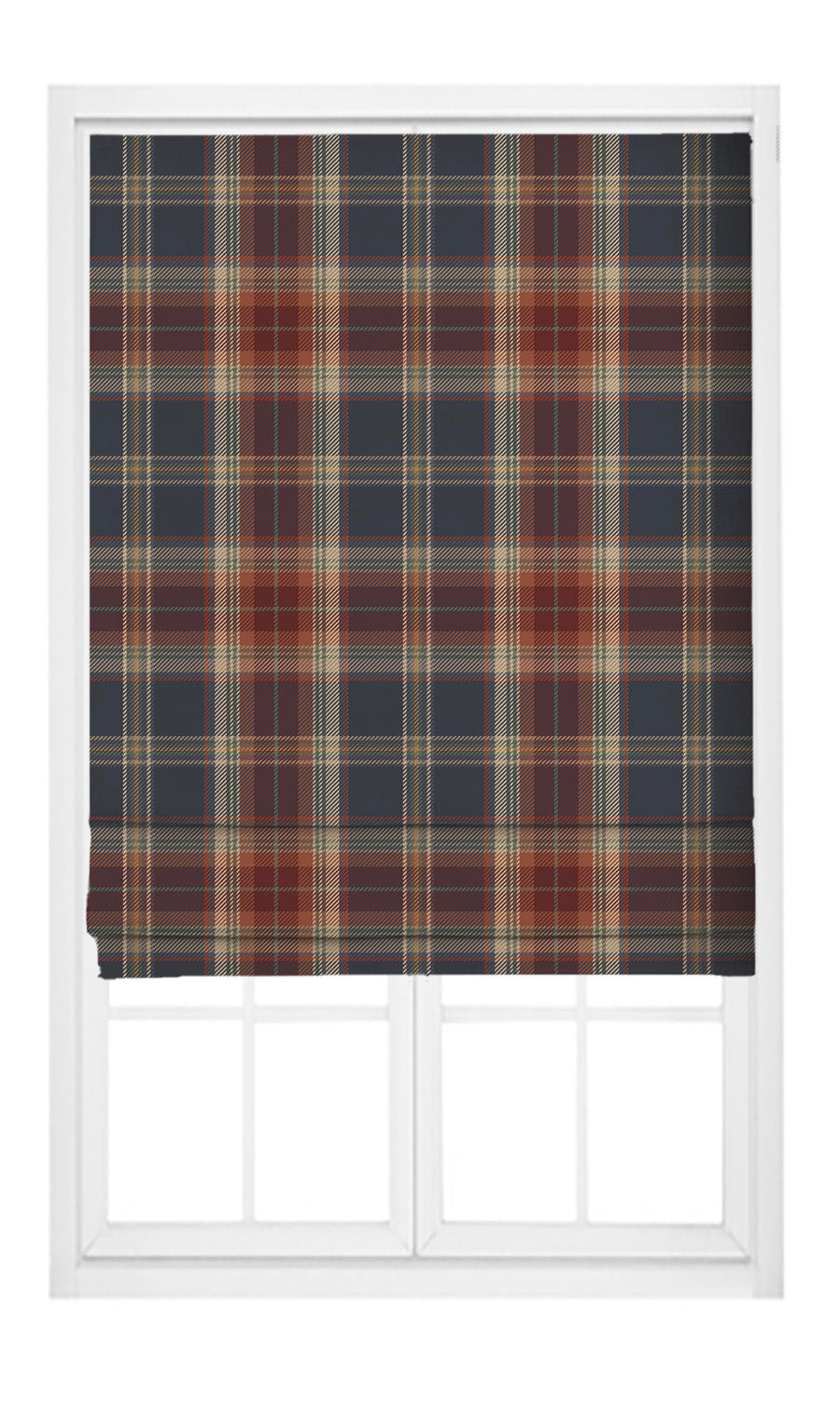 Tweed Plaid Velvet Pinch Pleat, Rod Pocket, Eyelet Curtains (Orange/ Brick Red/ Charcoal Gray)