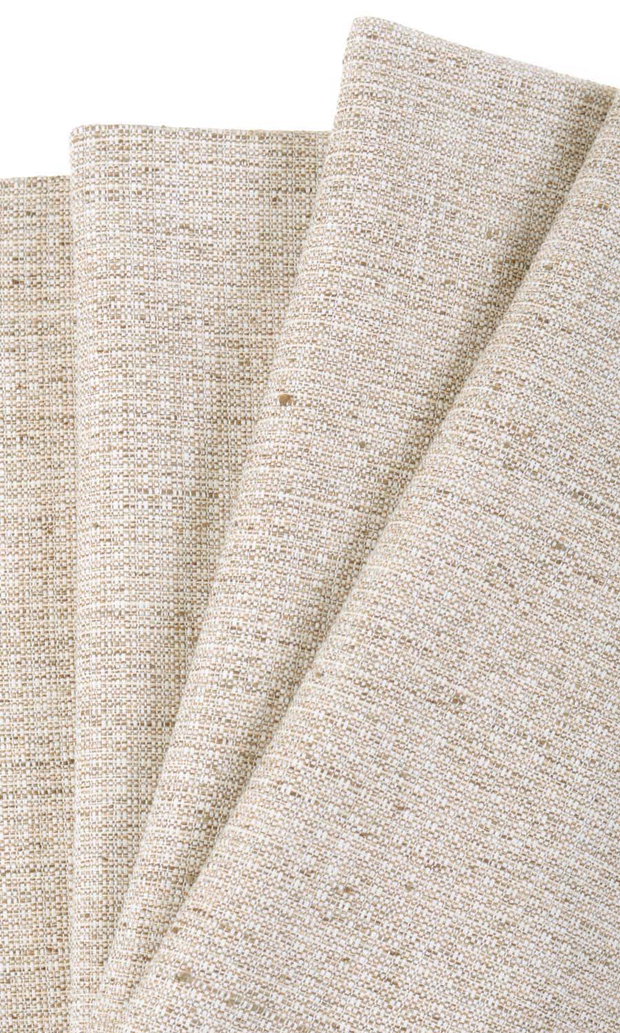 Textured Poly-Cotton Window Curtains (Beige/ Cream) Extra Long Short Wide