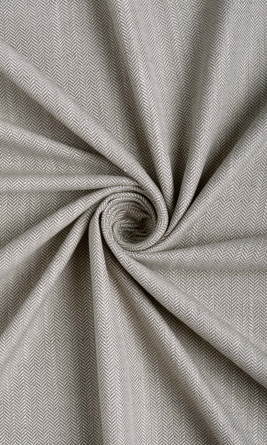 Herringbone Textured Window Curtains (Grey)