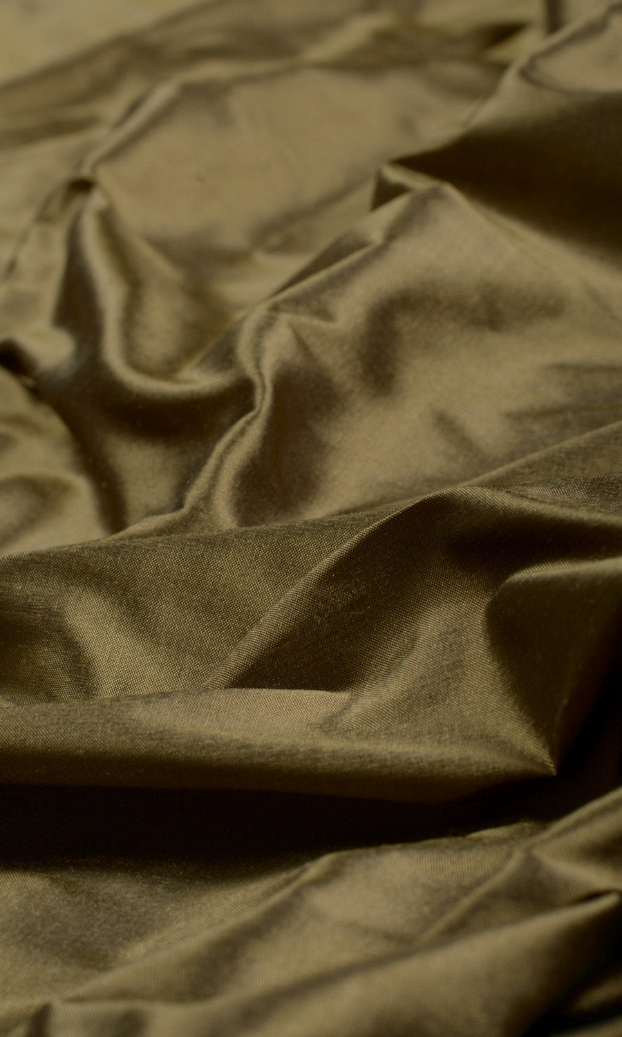 Shantung Silk Pinch Pleat, Rod Pocket, Eyelet Curtains (Dark Olive Green)