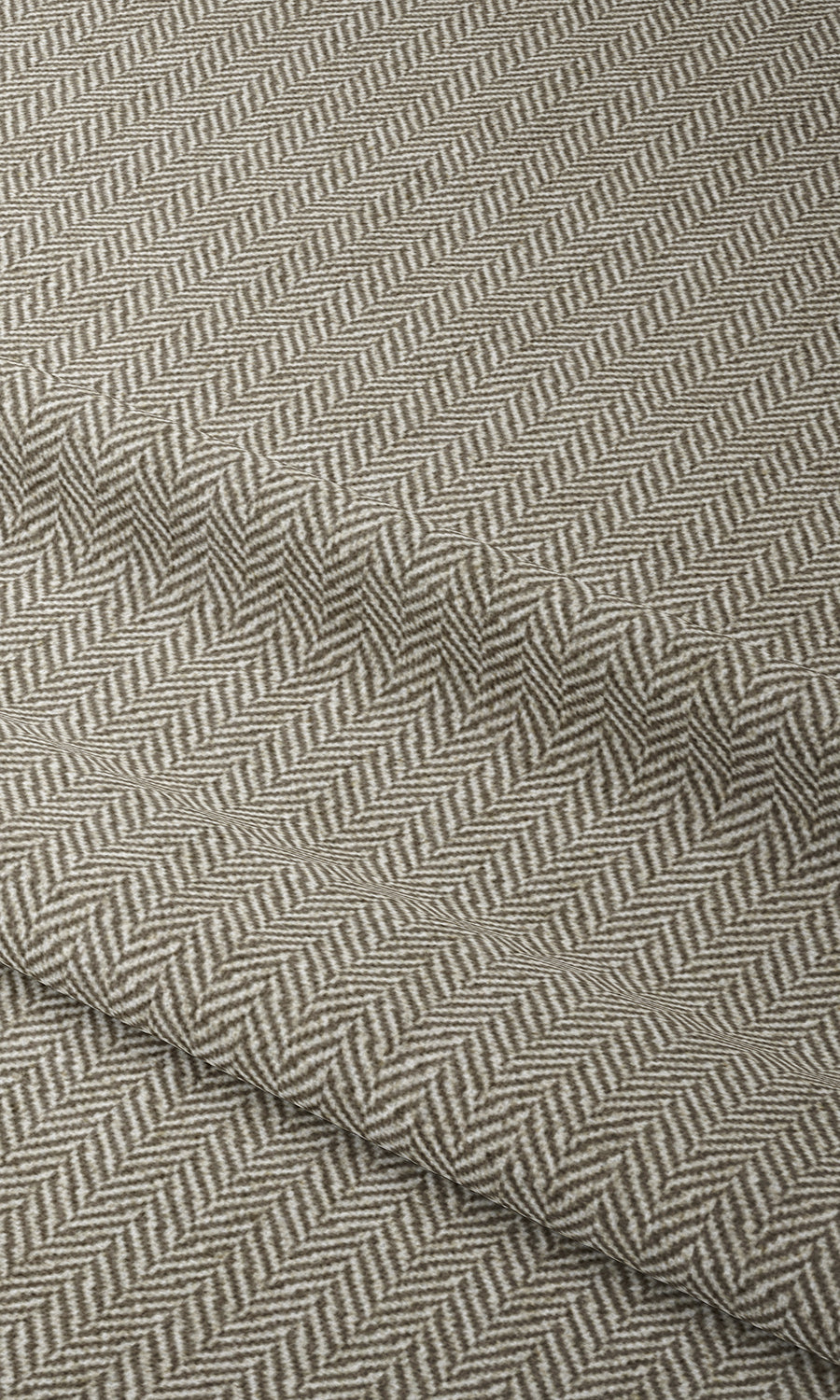 Herringbone Textured Pinch Pleat, Rod Pocket, Eyelet Curtains (Beige)