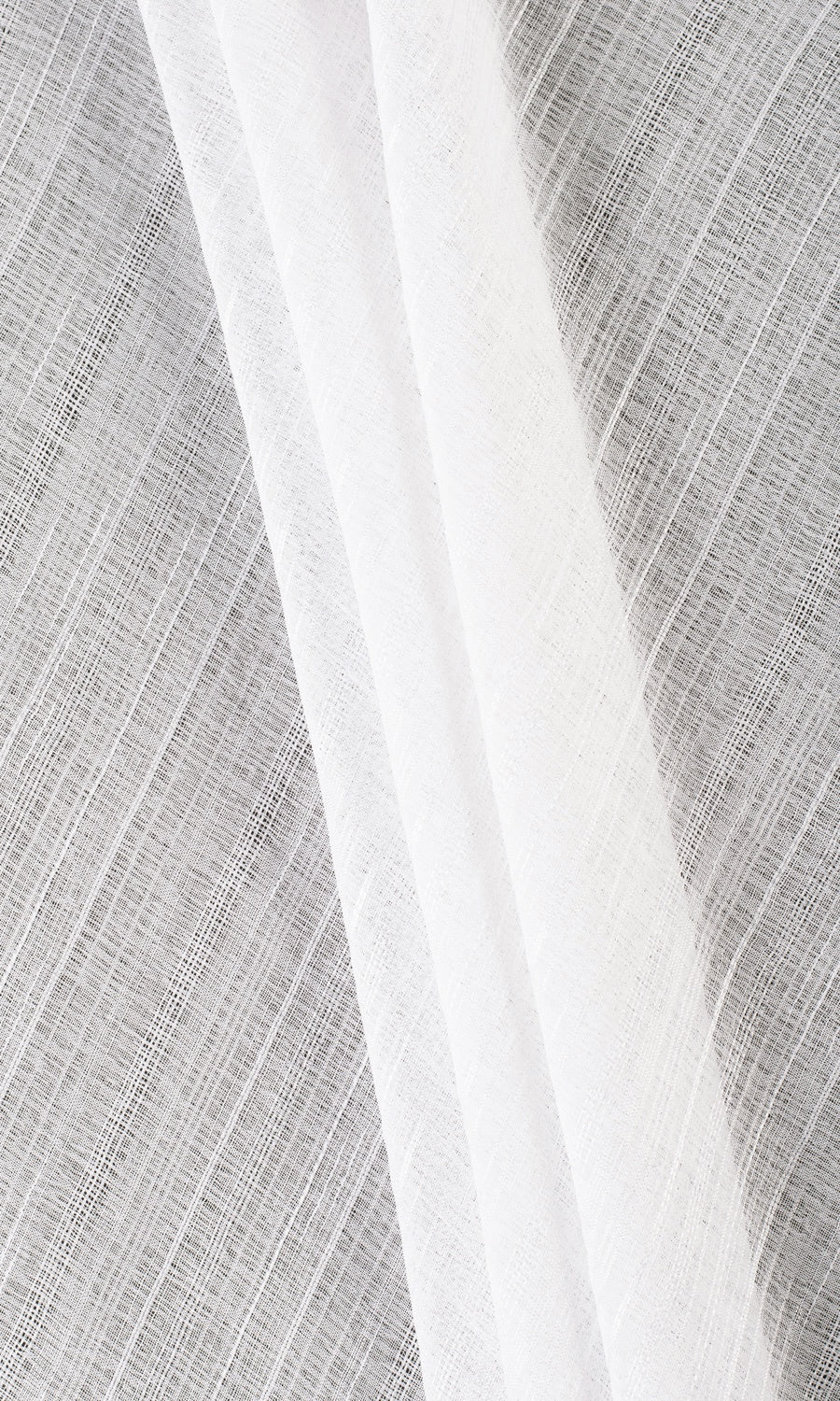 Textured Sheer Window Curtains (White) Extra Long Short Wide