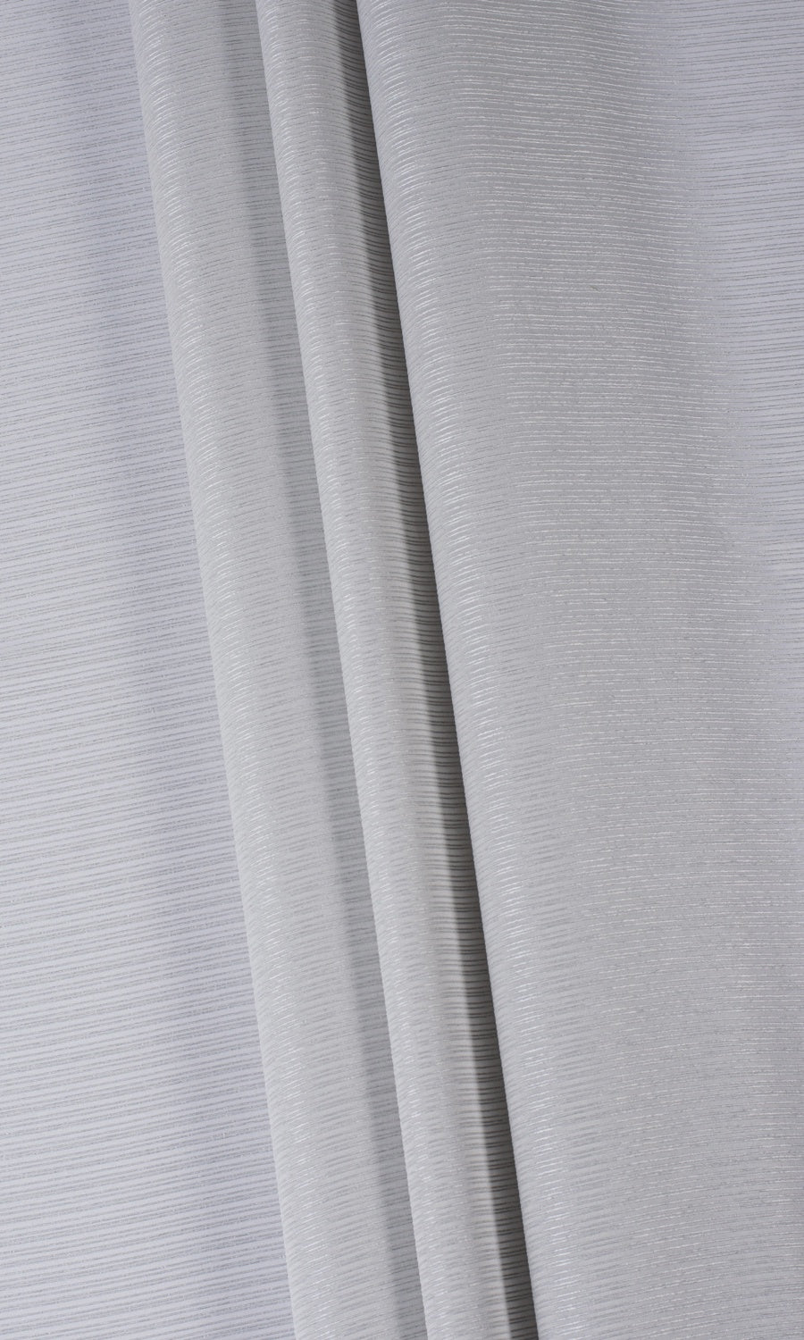 Striped Sheer Pinch Pleat, Rod Pocket, Eyelet Curtains (Pale Gray)