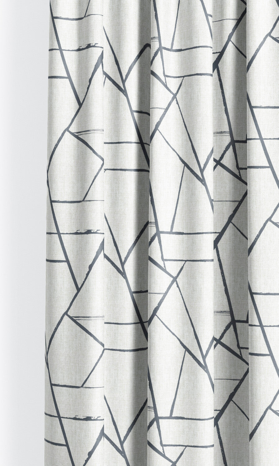Abstract Print Curtain Panels for Living, Bedroom, Kitchen, Bathroom (Navy Blue/ White)