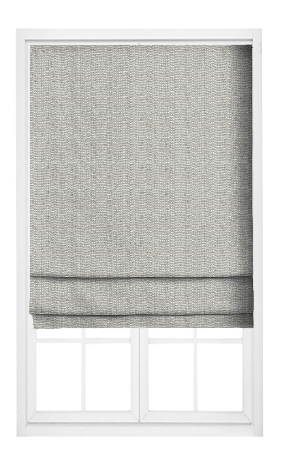 Herringbone Print Window Curtains (Warm Gray) Extra Long Short Wide
