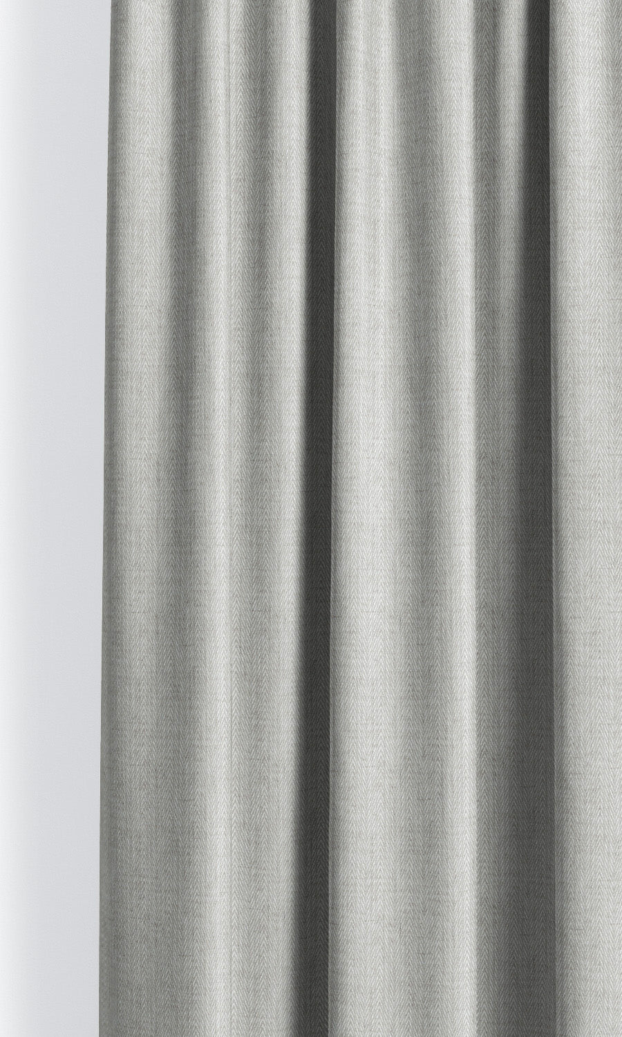 Herringbone Print Pinch Pleat, Rod Pocket, Eyelet Curtains (Warm Gray)