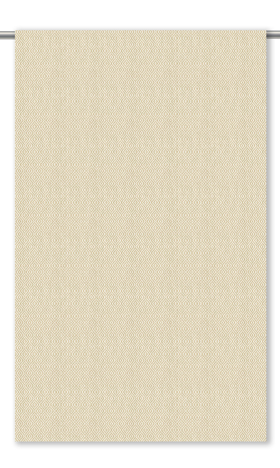 Diamond Check Drapery for Living, Bedroom, Kitchen, Bathroom (Sandy Beige)