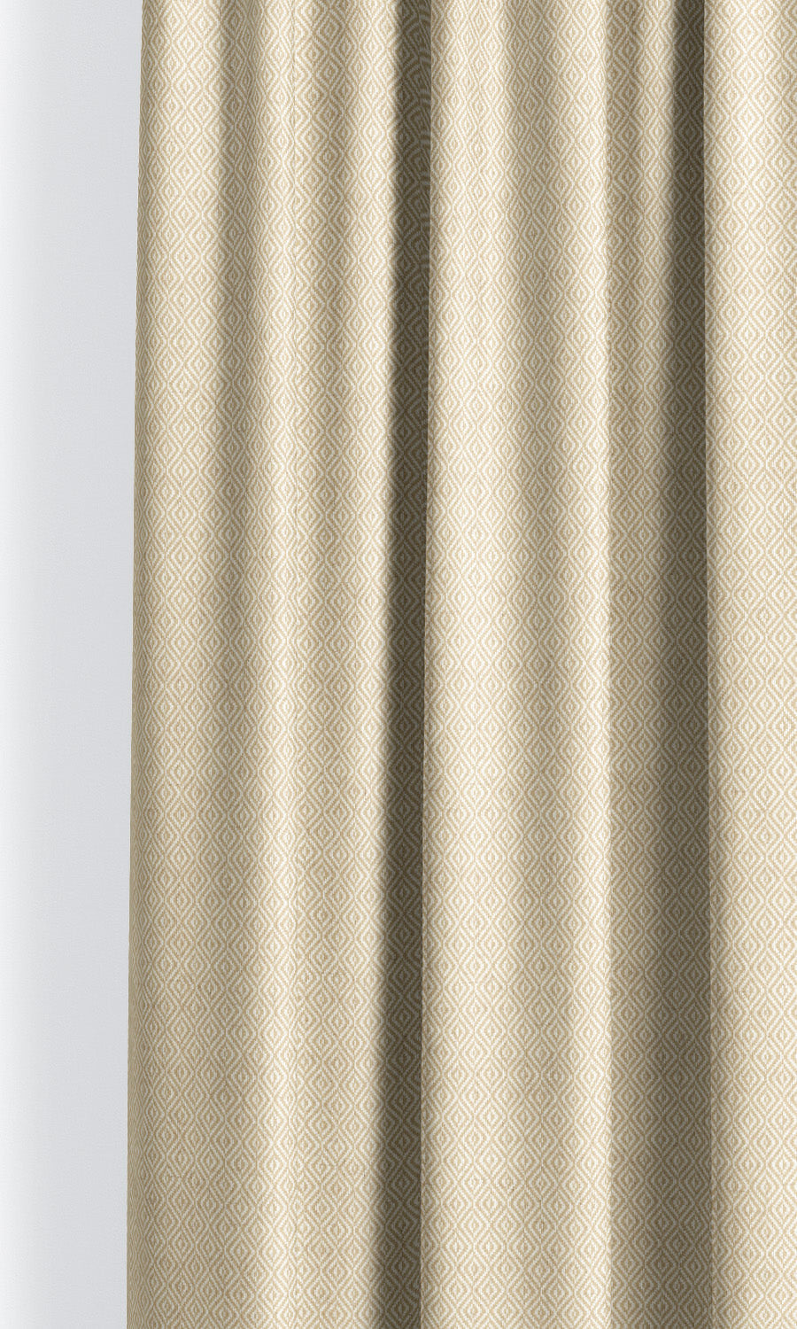 Diamond Check Flat, Plain, Fake, Faux, European Relaxed Roman Shades (Sandy Beige)