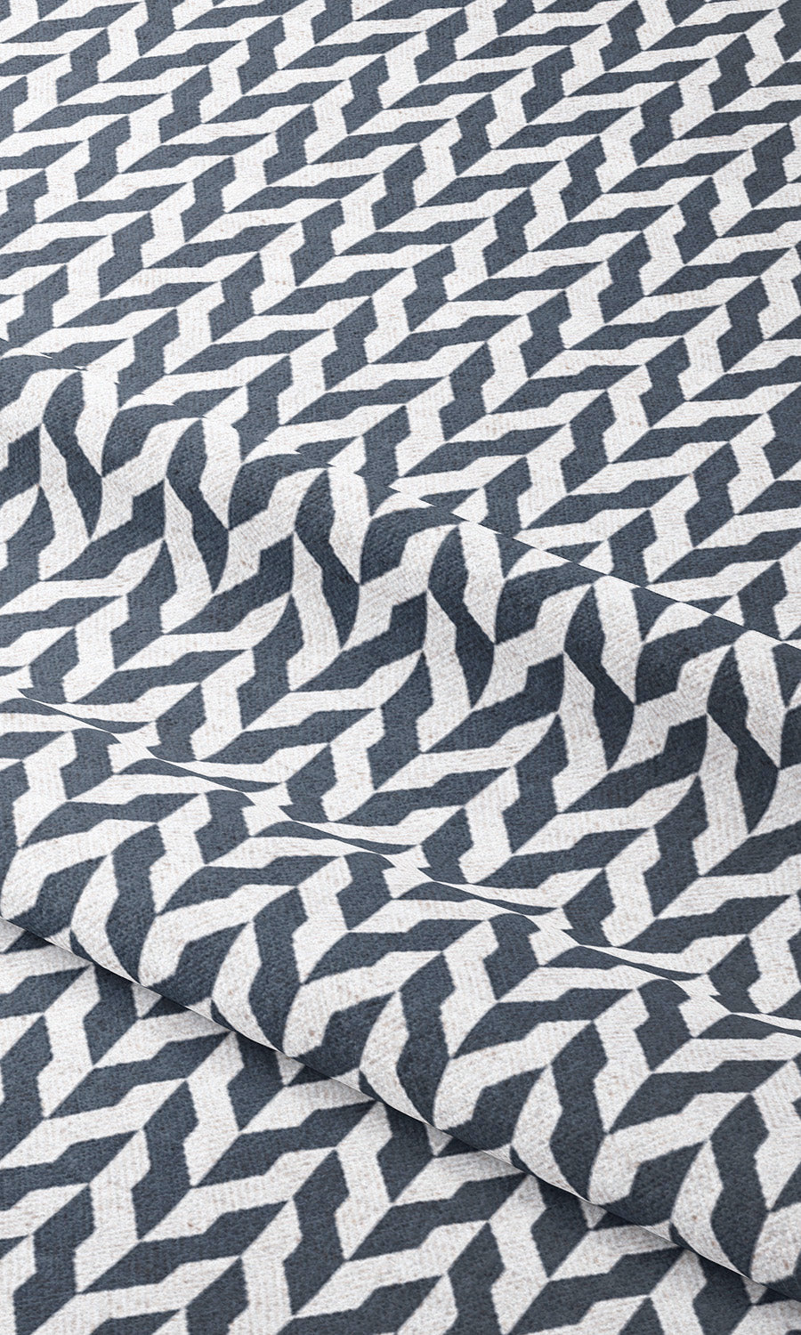 Modern Chevron Roman Shades (Navy Blue/ White) Extra Long Short Wide