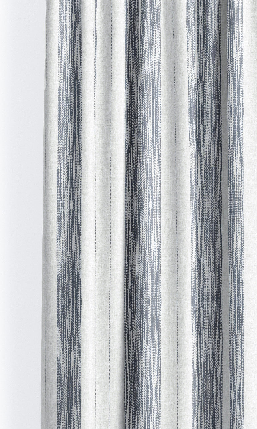Faded-Effect Awning Stripes Roman Shades (Navy Blue/ White) for Living, Bedroom, Kitchen, Bathroom