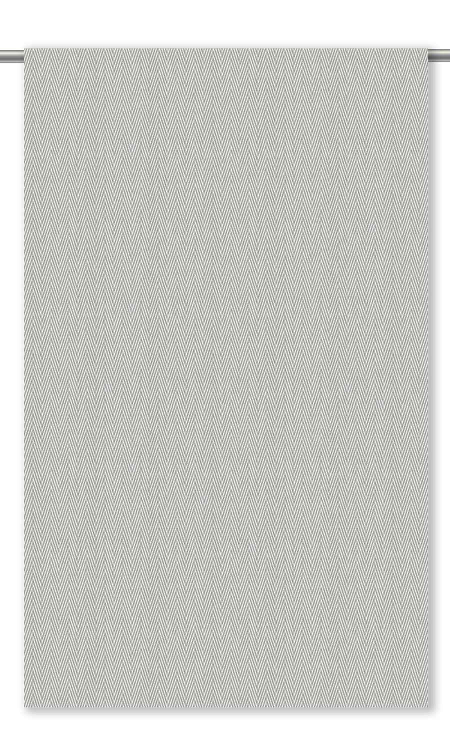 Chevron Print Drapery for Living, Bedroom, Kitchen, Bathroom (Stone Gray)