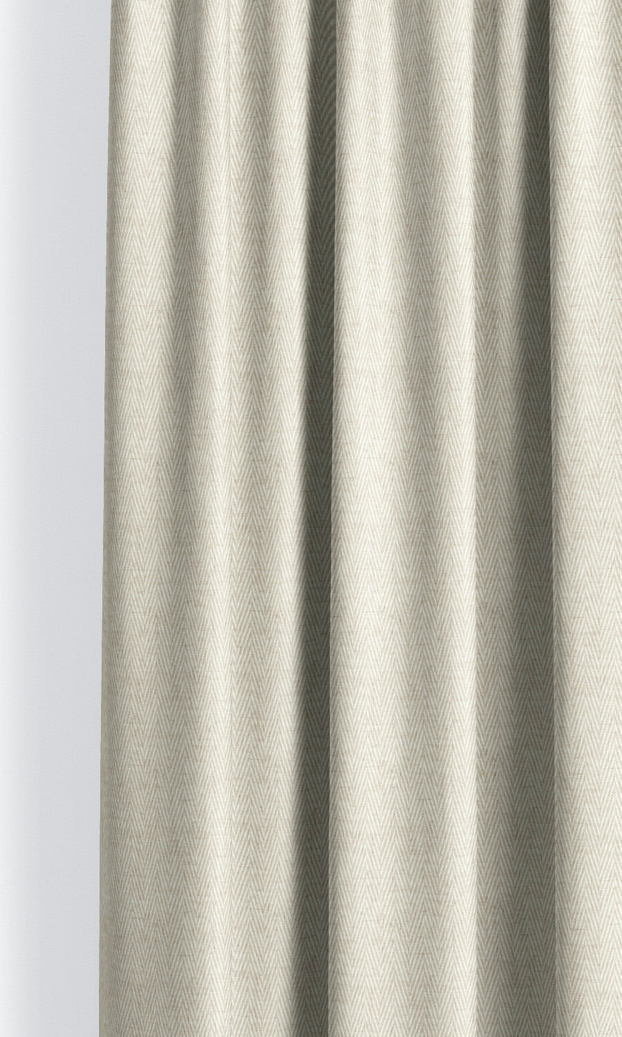 Chevron Print Pinch Pleat, Rod Pocket, Eyelet Curtains (Beige)