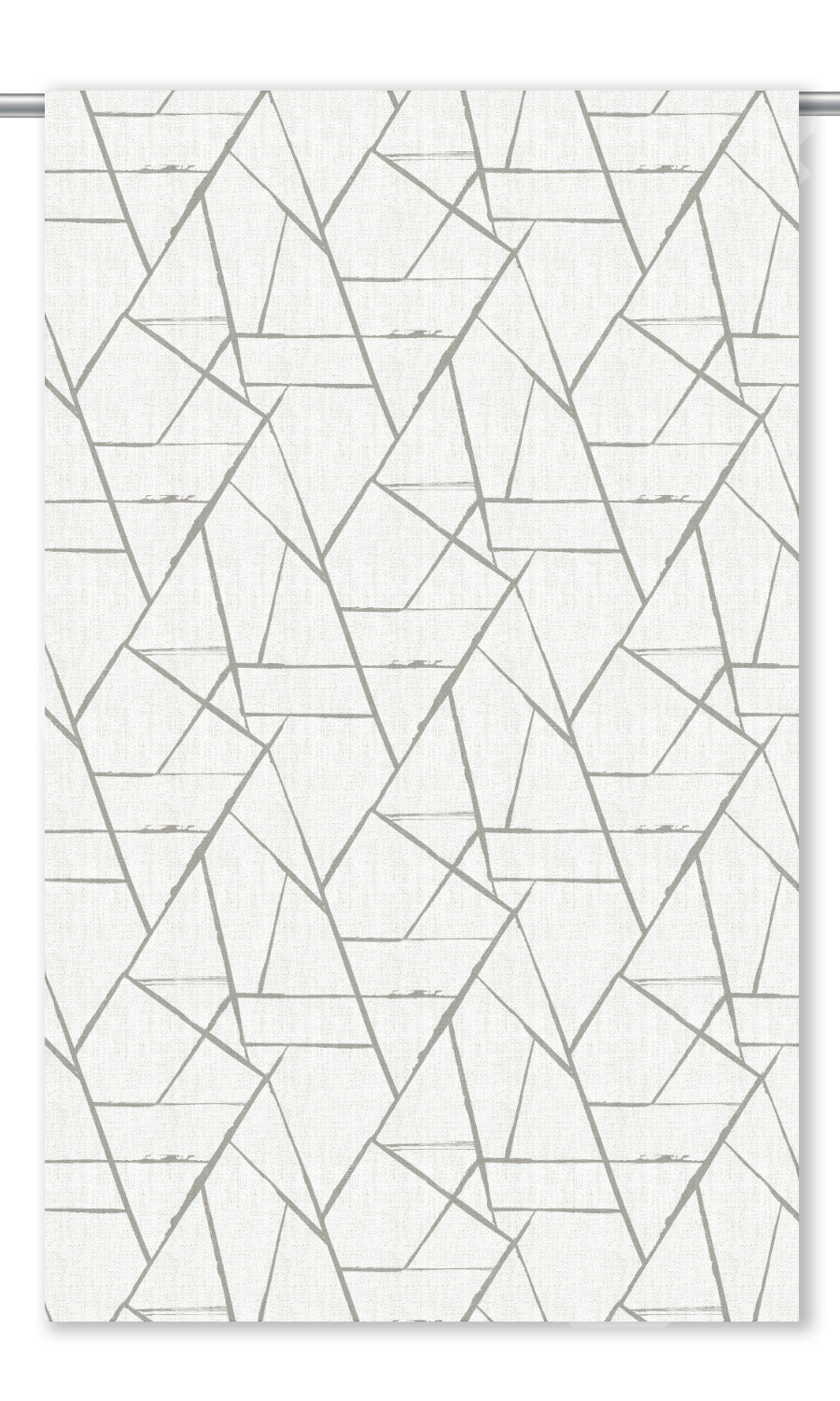 Abstract Print Roman Shades (Dove Gray/ White)