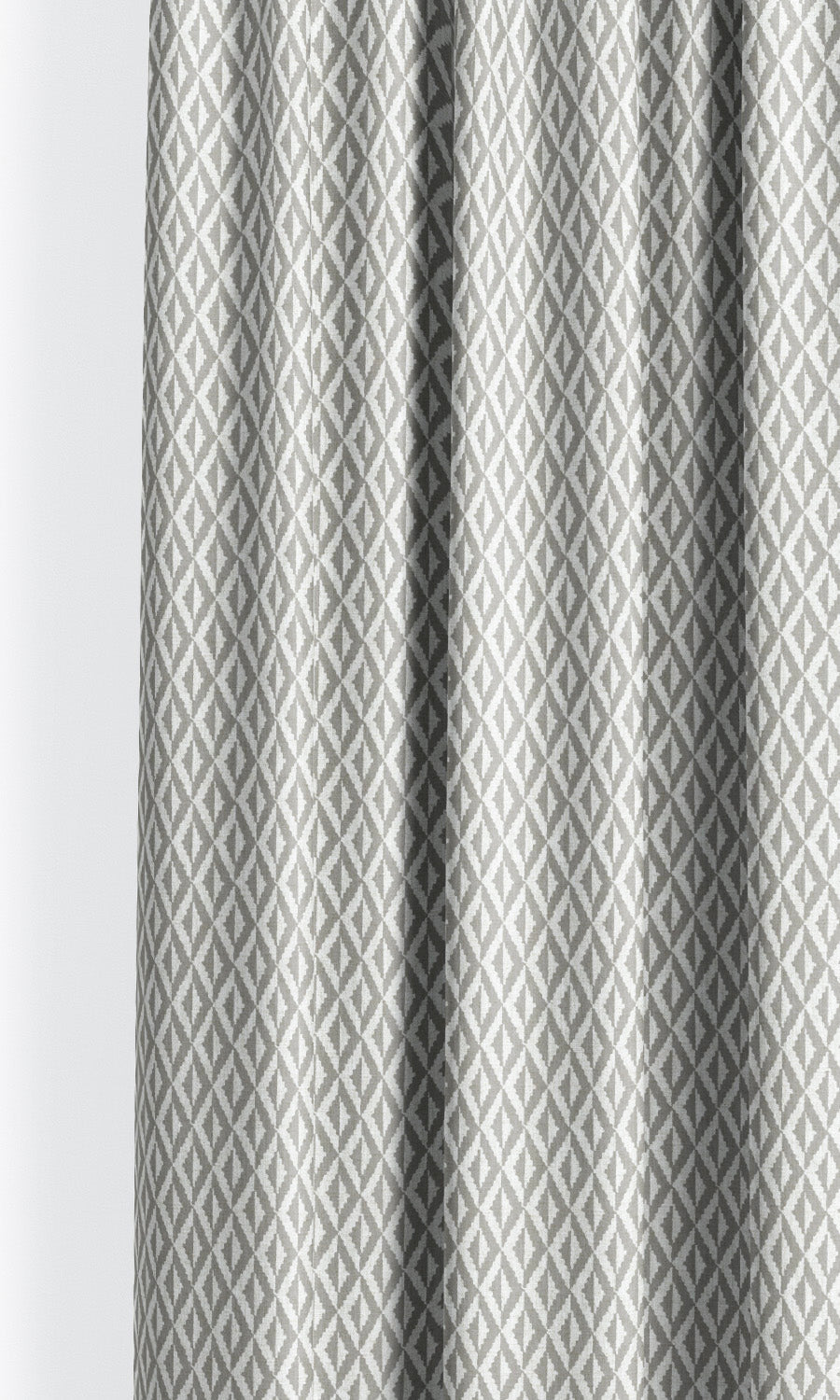 Diamond Check Roman Shades (Dove Gray/ White) for Living, Bedroom, Kitchen, Bathroom