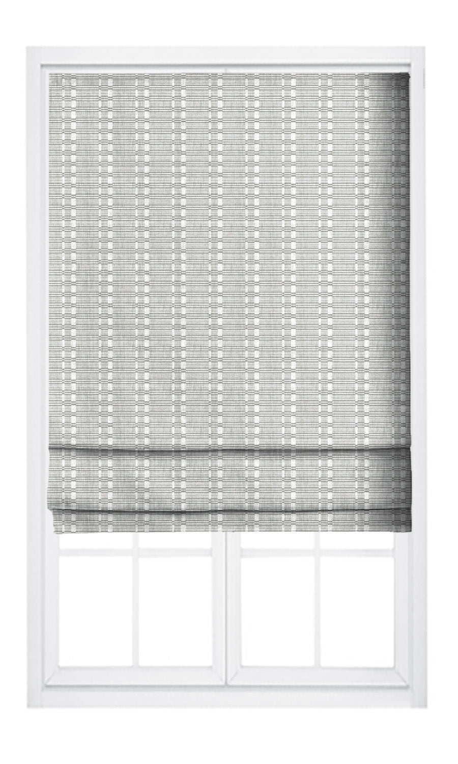 Rattan Striped Curtain Panels (Dove Gray/ White) Extra Long Short Wide