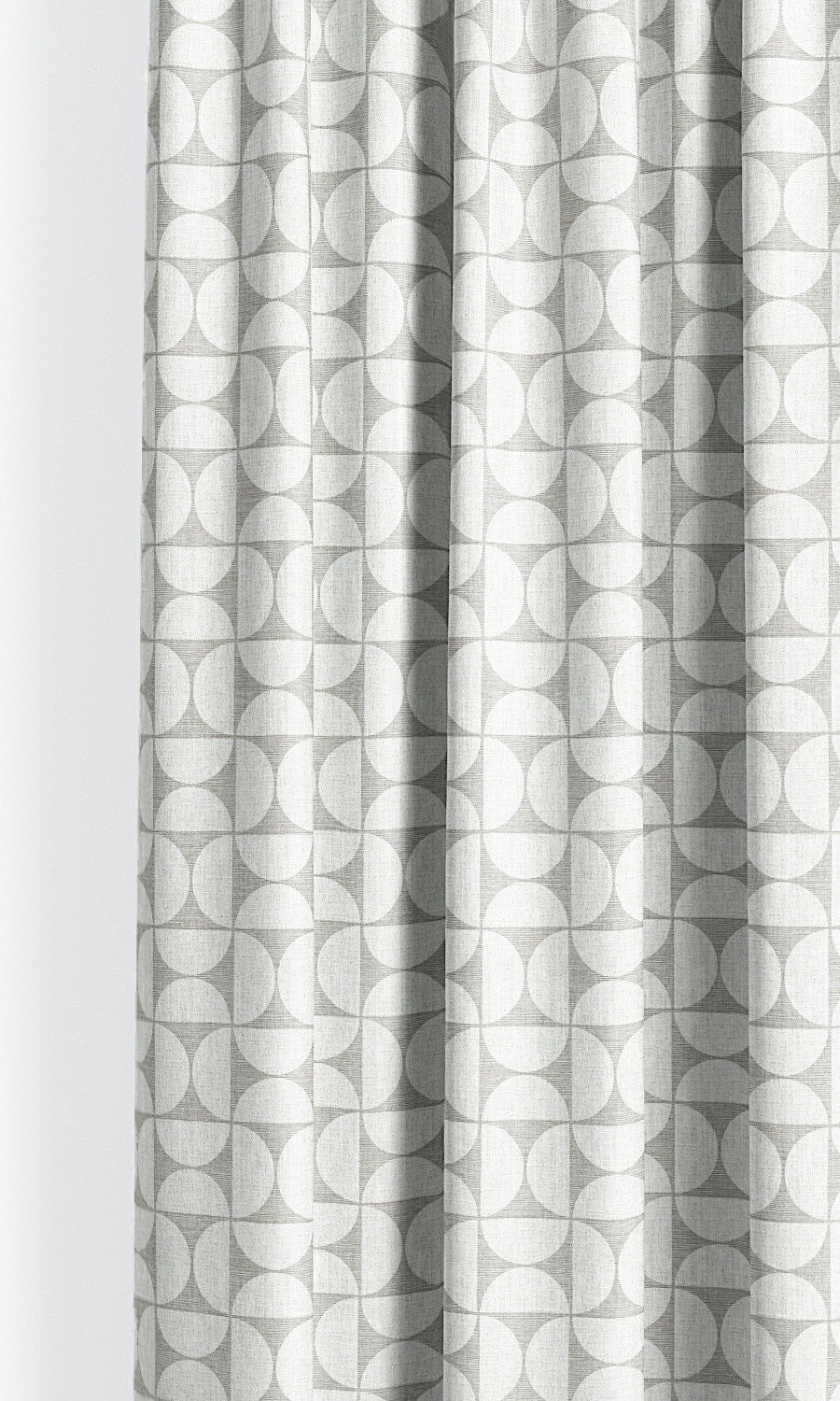 Geometric Print Shades (Dove Gray/ White) for Living, Bedroom, Kitchen, Bathroom