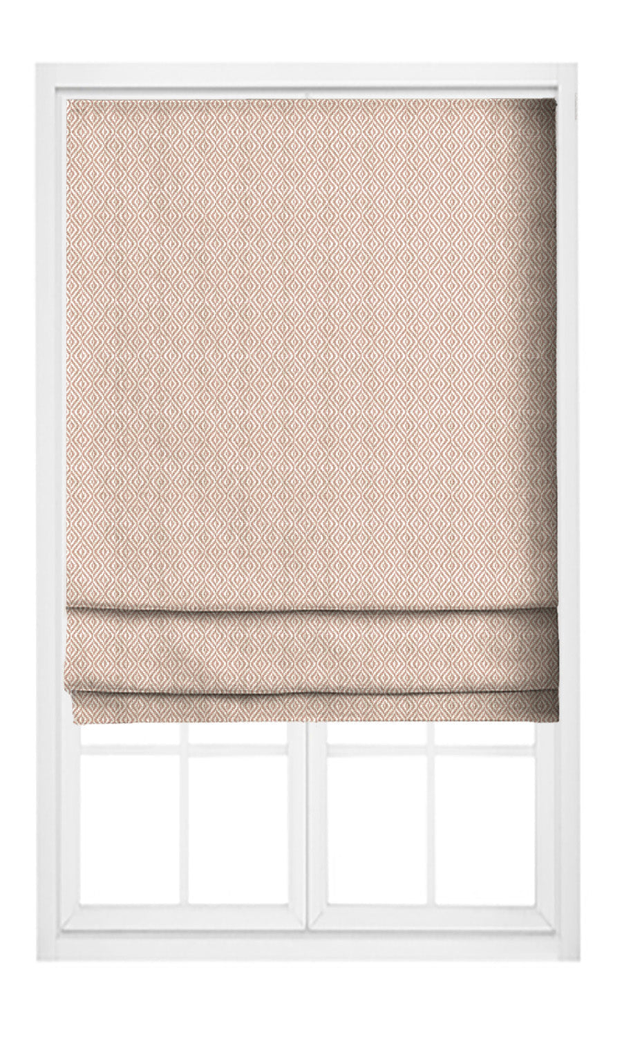 Diamond Check Window Curtains (Dusty Pink) Extra Long Short Wide