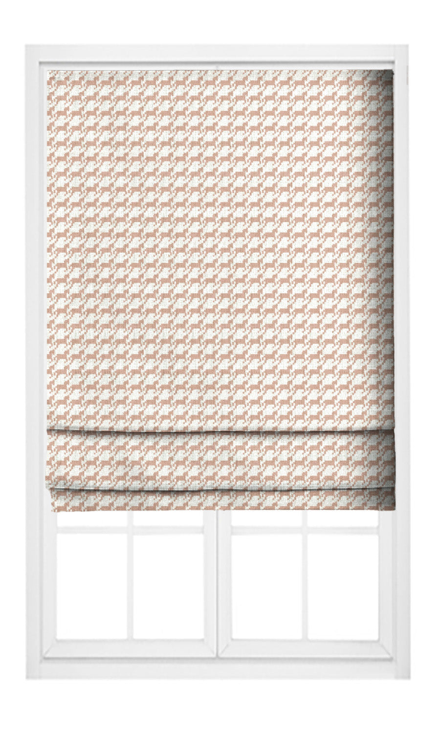 Equestrian Print Window Curtains (Blush Pink/ White) Extra Long Short Wide