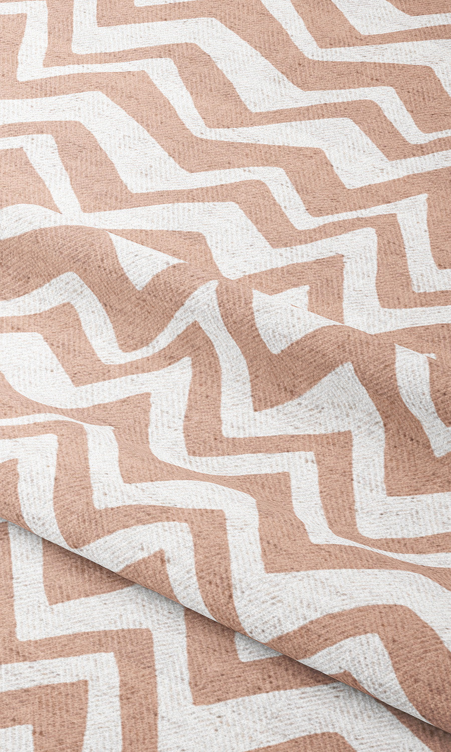 Chevron/ Zig Zag Print Roman Shades (Blush Pink/ White) Extra Long Short Wide