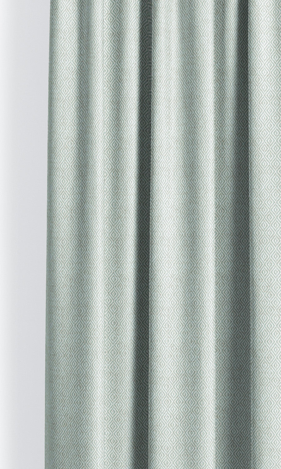 Diamond Check Flat, Plain, Fake, Faux, European Relaxed Roman Shades (Duck Egg Blue)