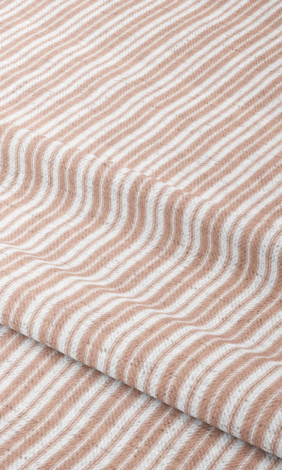 Ticking Stripe Drapery (Blush Pink/ White)