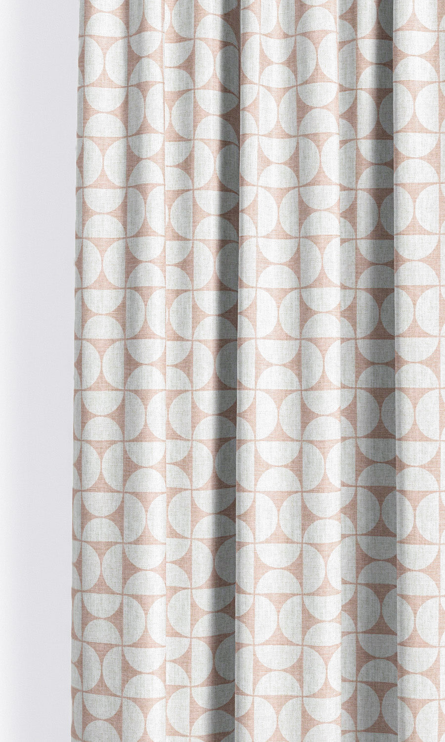 Geometric Print Shades (Blush Pink/ White) for Living, Bedroom, Kitchen, Bathroom