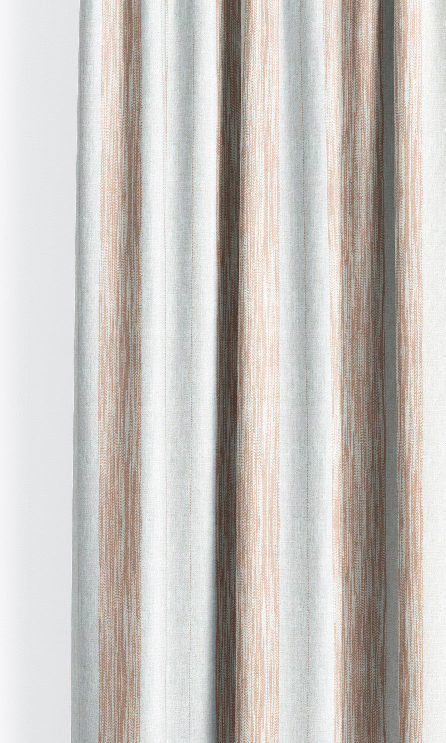 Faded-Effect Awning Stripes Window Curtains for Living, Bedroom, Kitchen, Bathroom (Blush Pink/ White)