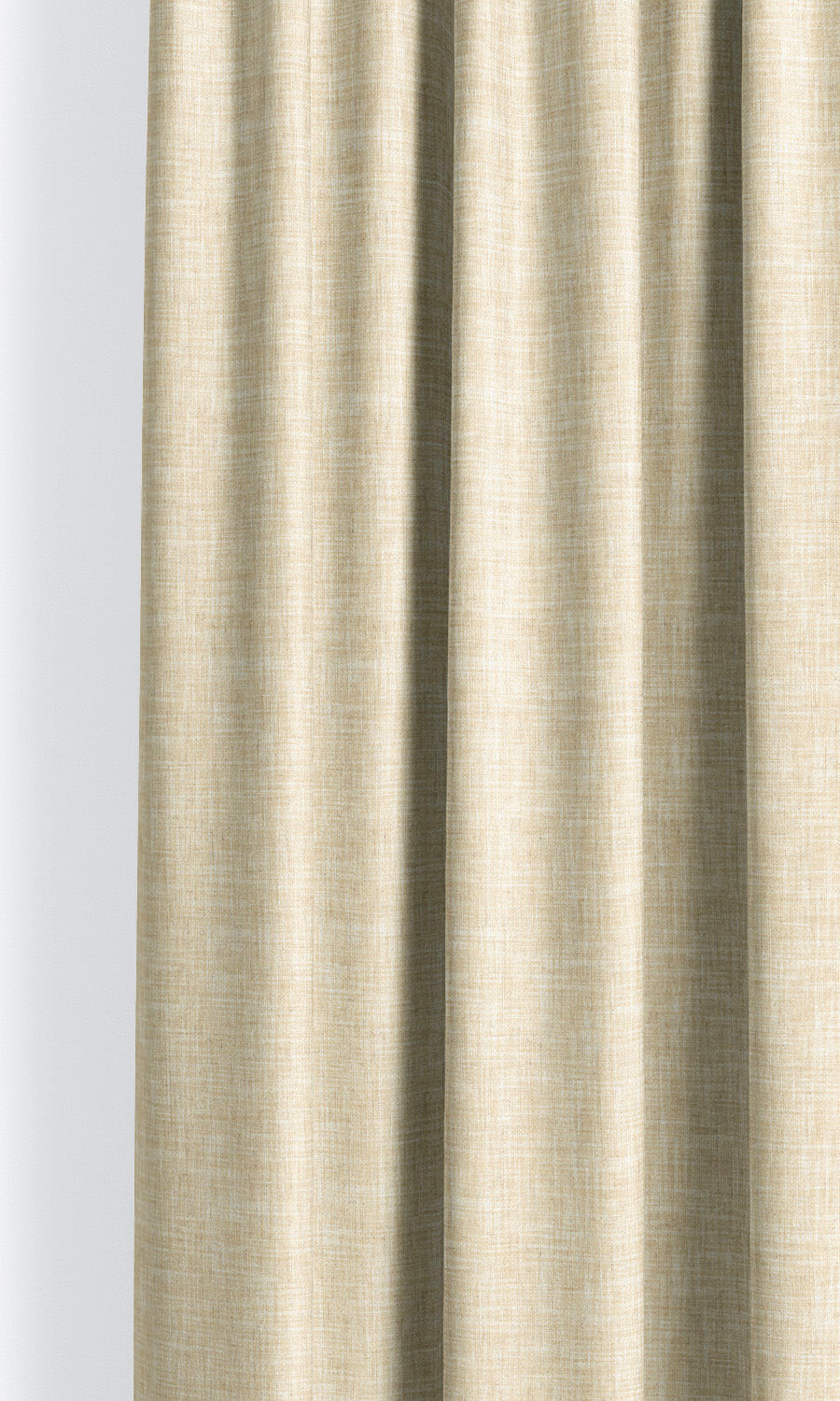 Linen Texture Pinch Pleat, Rod Pocket, Eyelet Curtains (Wheat Beige)